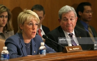 Senator Patty Murray (D, Washington), Cabinet nominee Betsy DeVos