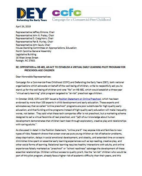 OPPOSITION-to-HB-485,-AN-ACT-TO-ESTABLISH-A-VIRTUAL-EARLY-LEARNING-PILOT-PROGRAM-FOR--PRESCHOOL-AGE-CHILDREN
