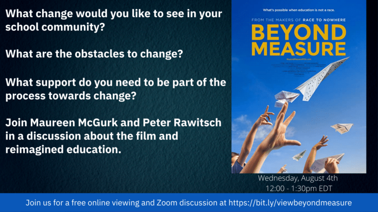 invitation to a screening of Beyond Measure