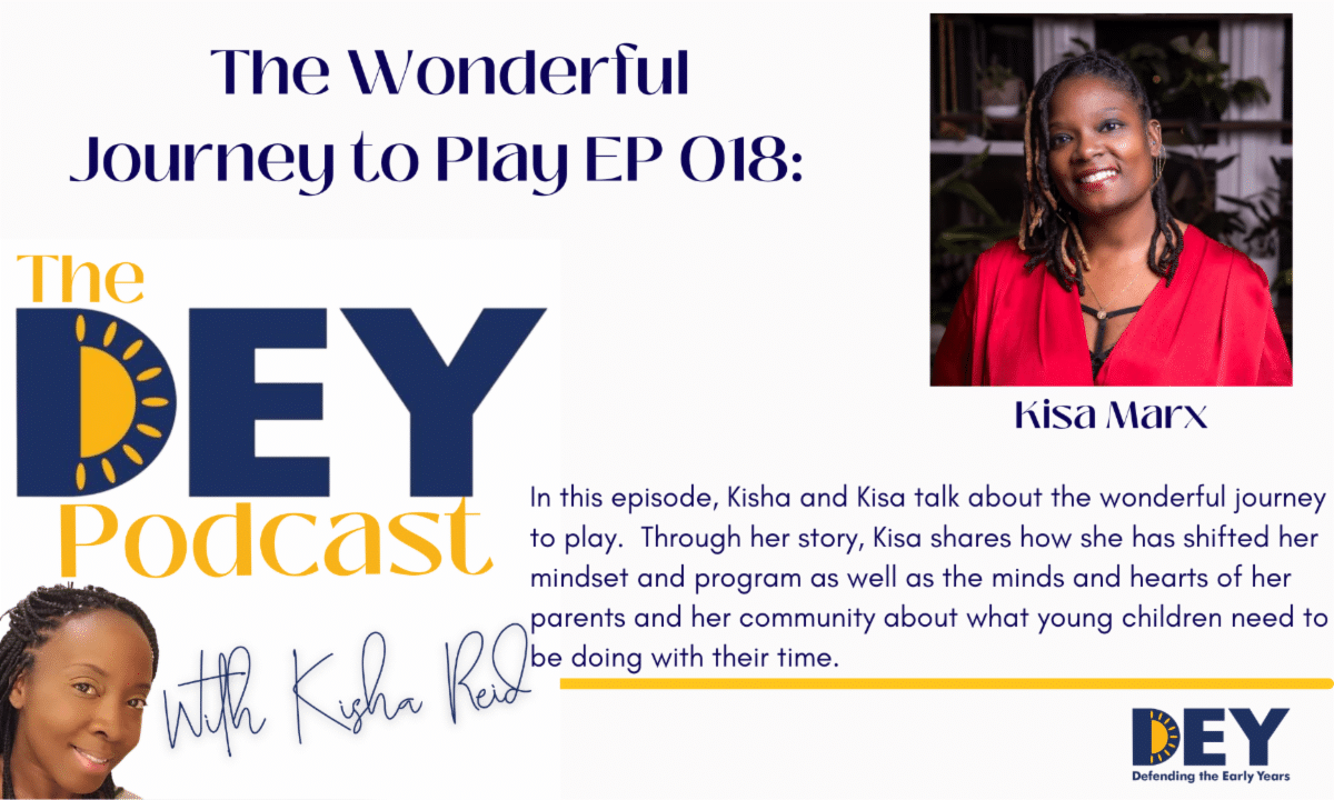 Episode 18 of the DEY Podcast with Kisha Reid promotional flyer