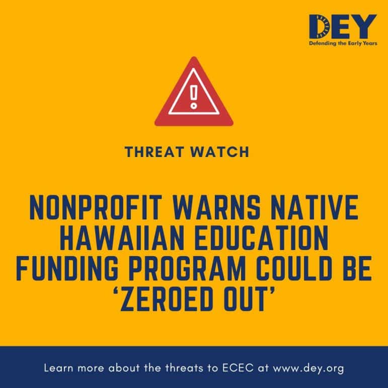 Yellow graphic with a red warning symbol and text: 