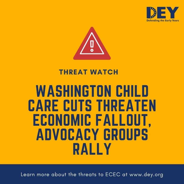 Yellow graphic with a warning symbol and the headline: 