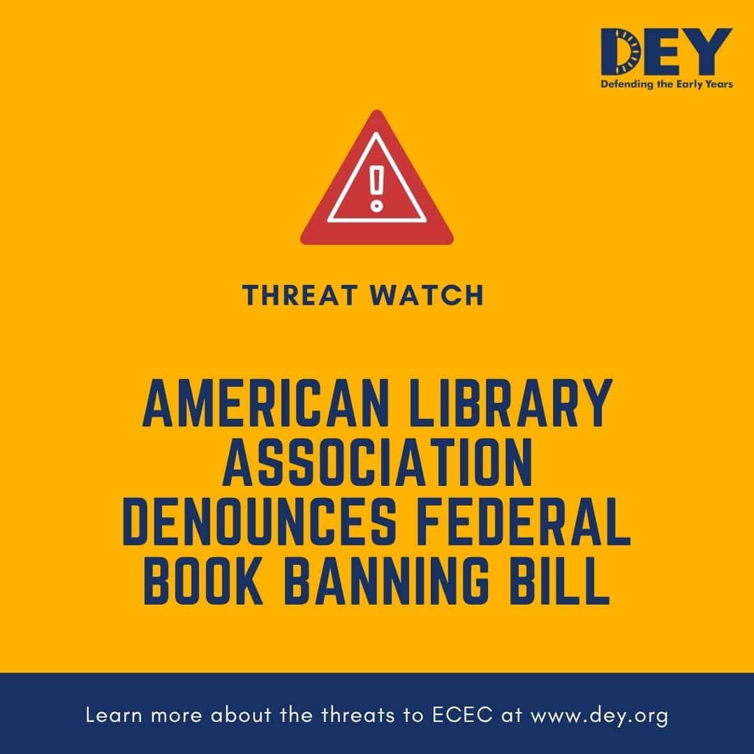 Yellow graphic with a warning icon and text: 