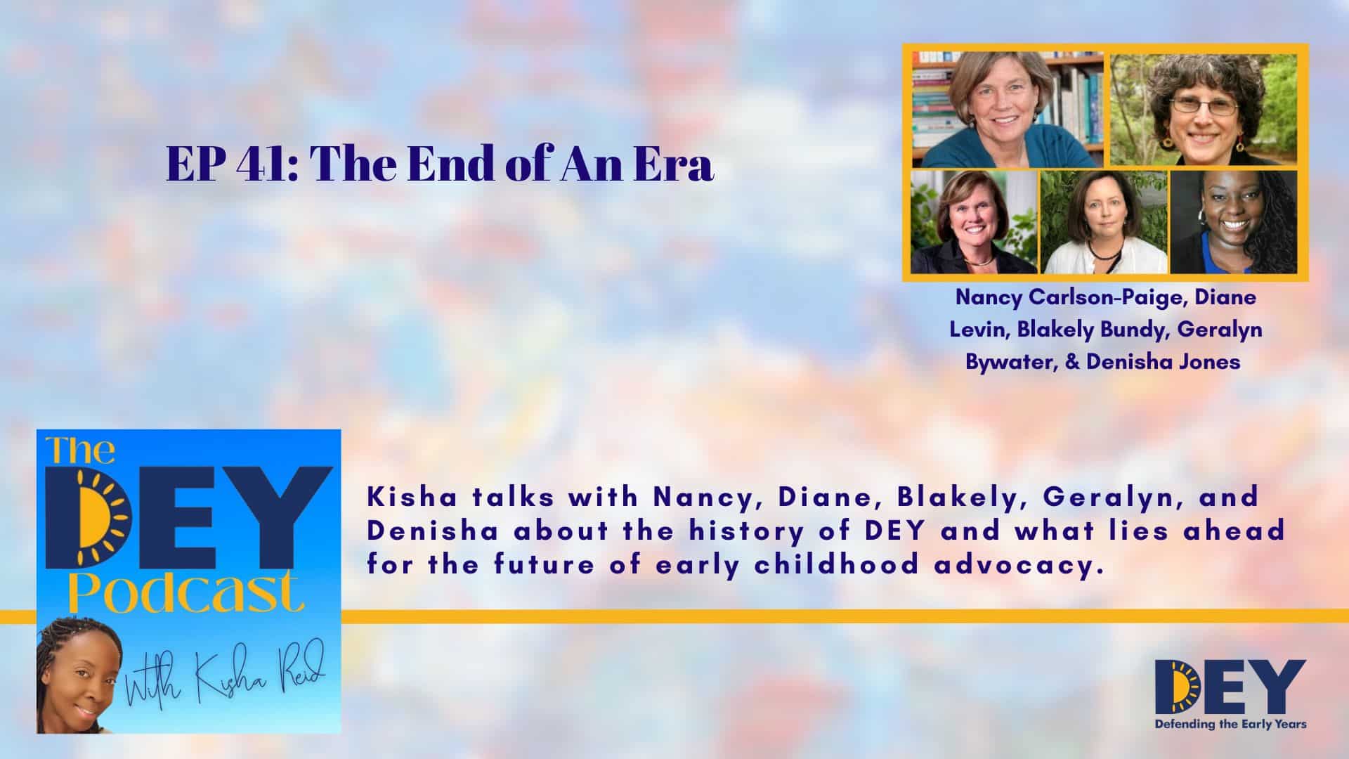 Podcast episode promo image featuring the title